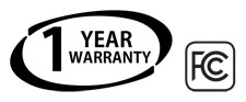 Maxon 1-Year Warranty and FCC Certifications Maxon's 1 year warranty and FCC Certification logos certifies that the electromagnetic interference, safety, manufacture and other quality parameters have been met by the Maxon TSD-4116