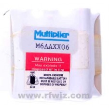 Multiplier M6AAXX06  -  7.2 V Ni-Cad Rechargable Battery for Regency Portable Scanners - NOS Multiplier M6AAXX06  -  7.2 V Ni-Cad Rechargable Battery for Regency Portable Scanners - NOS