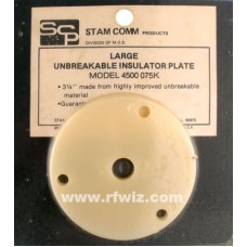 STAM COMM 4500075K  -  Unbreakable Plastic Body Mount Insulator Plate CB Antenna Mount - NOS