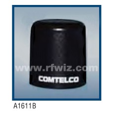 Comtelco A1611B  -  150-174 MHz VHF Low Profile 3" Dia. x 3 1/4" High NMO Unity Gain BLACK Mobile Antenna
