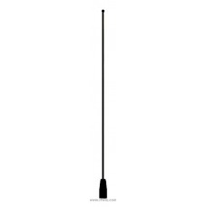 Comtelco A1911B  -  136-970 MHz Mobile Antenna .100 L Stud Mount Stainless Steel Radiator BLACK finish