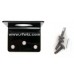 Comtelco TMBMB  -  Stainless Trunk or Lip Edge/Fender Mount 3/4" Hole BLACK Finish w/Screws - NOS