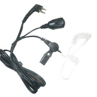 Maxon TAD-818X - TPD-8000 Series Discreet (clear audio cord) ear speaker w/lapel mic/PTT