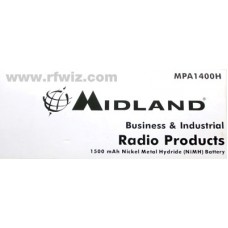 Midland MPA1400H - Maxon SP-130 SP-140 SP-150 SL-55 7.2V 1500mAh NiMH Replacement Battery - NOS Midland MPA1400H - Maxon SP-130 SP-140 SP-150 SL-55 7.2V 1500mAh NiMH Replacement Battery - NOS