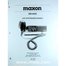 Midland 680-100-2014 - SVC-4450 Maxon SM-4450 UHF Synthesized Mobile Radio Service Manual NOS Midland 680-100-2014 - SVC-4450 Maxon SM-4450 UHF Synthesized Mobile Radio Service Manual NOS
