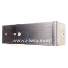 PMB5 - L Mount Stainless Right Angle 1.5 x 1.5 x 5" Bracket 3/8 in Hole for Pole Wall mount - NOS PMB5 - L Mount Stainless Right Angle 1.5 x 1.5 x 5" Bracket 3/8 in Hole for Pole Wall mount - NOS