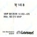 Larsen W145B -  3db 450-470 MHz 26" 5/8 over 1/4 wave Open Coil Collinear .100 Dia Whip Mobile Antenna - NOS