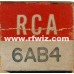 6AB4  - RCA High-Mu Triode 7-Pin Vintage Miniature Vacuum Tube NOS w/Box