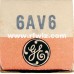 6AV6  -  GE Duplex-Diode High-Mu Triode 7-Pin Vintage Miniature Vacuum Tube in Box NOS