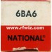 6BA6 - National Remote-Cutoff Pentode 7-Pin Vintage Miniature Vacuum Tube NOS w/Box 6BA6 - National Remote-Cutoff Pentode 7-Pin Vintage Miniature Vacuum Tube NOS w/Box