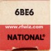 6BE6  - National Heptode Pentagrid 7-Pin Vintage Miniature Vacuum Tube NOS