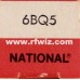 6BQ5 - NATIONAL Power Pentode 9-Pin Vintage Miniature Vacuum Tube NOS EL84
