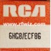 6HG8 - RCA Medium-Mu Triode Sharp-Cutoff Pentode 9-Pin Vintage Vacuum Tube NOS w/Box ECF86