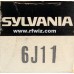 6J11  - SYLVANIA Compactron Two Sharp Cutoff Pentodes 12-Pin Vintage Miniature Vacuum Tube NOS w/Box