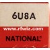 6U8A - National Sharp-Cutoff Pentode Medium-Mu Triode 9-Pin Vintage Vacuum Tube NOS w/Box 6KD8