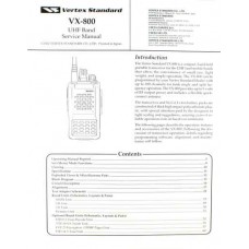 Vertex Standard E12689000 - VX-800 UHF Paper Service Manual 450-490 MHz NOS Vertex Standard E12689000 - VX-800 UHF Paper Service Manual 450-490 MHz NOS