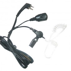 Maxon TA-818X - TP-8000 Series Discreet (clear audio cord) ear speaker w/lapel mic/PTT